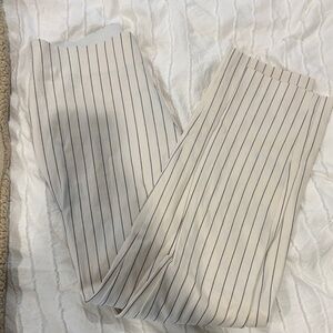A New Day Cream and Black Striped Trousers